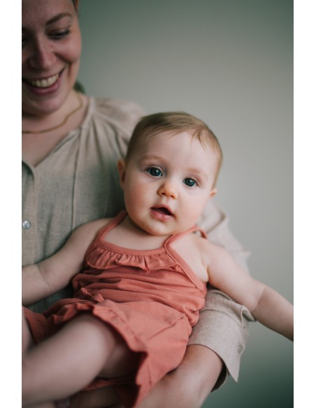 Combishort Barboteuse Gaya en Coton Biologique