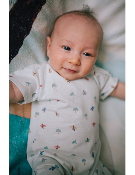 Combishort Barboteuse Maël en Coton Biologique