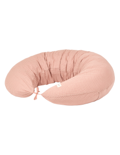 Coussin de maternité Stories Pink Cream Grid
