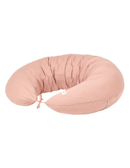Coussin de maternité Stories Pink Cream Grid