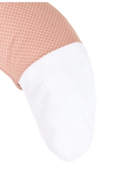 Coussin de maternité Stories Pink Cream Grid