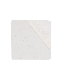 Drap housse en jersey de coton Twinkling Wild Rose 60x120cm 2