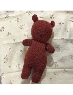 Doudou Teddy Ours Terracotta LeroLero - Doudou émotionnel...