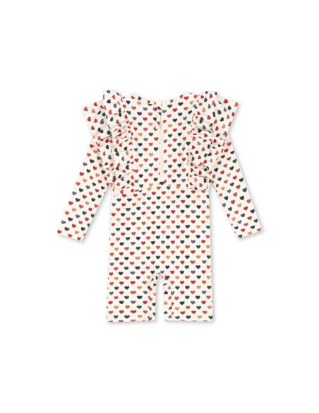 Combinaison de bain maillot de bain Manuca Anti-UV Cœur Coloré