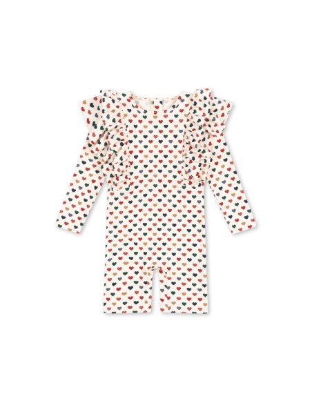 Combinaison de bain maillot de bain Manuca Anti-UV Cœur Coloré