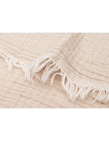 Couverture à franges en Gaze de coton bio...