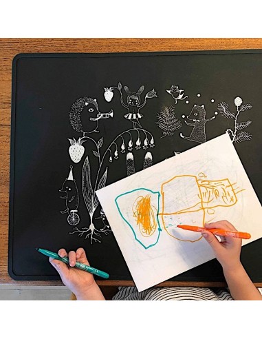 Tapis d'activité en silicone Chiffres Caramel