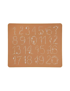 Tapis d'activité en silicone Chiffres Caramel
