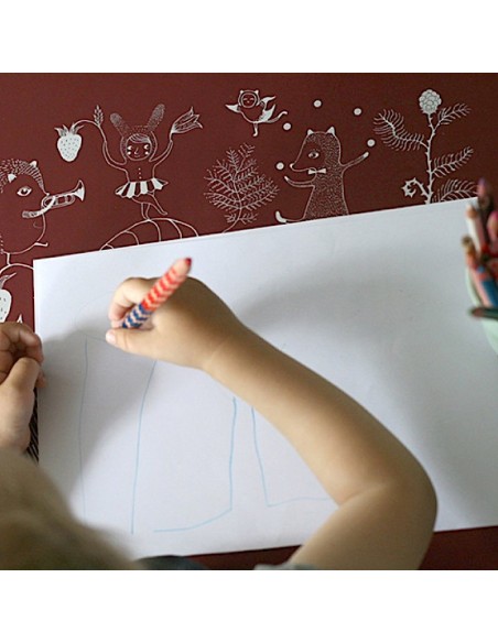 Tapis d'activité en silicone Chiffres Sauge