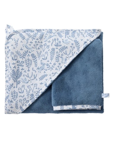 Cape de bain & Gant de toilette Bambou Forêt...