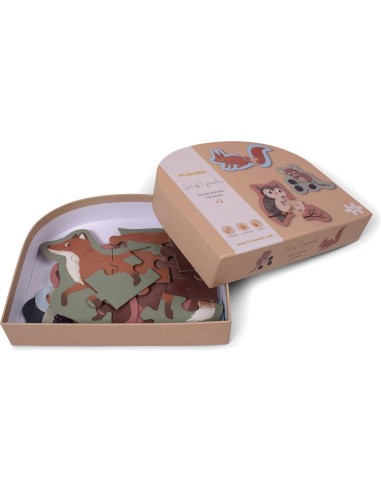 Boîte de 7 Puzzles Filibabba Animaux