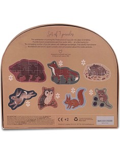 Boîte de 7 Puzzles Filibabba Animaux 2