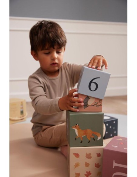 Jeu de 10 Cubes empilables Filibabba