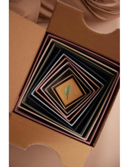 Jeu de 10 Cubes empilables Filibabba