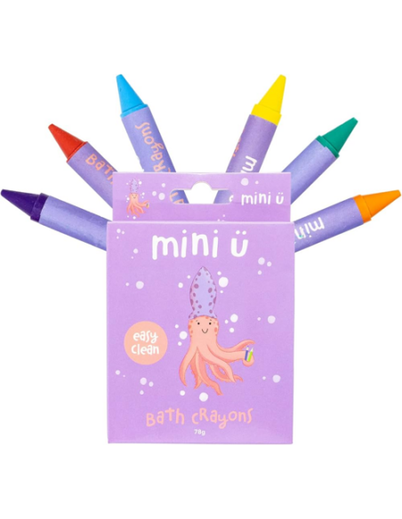 Jouet de bain - Crayons de Bain Mini-U – Set de 5 Couleurs