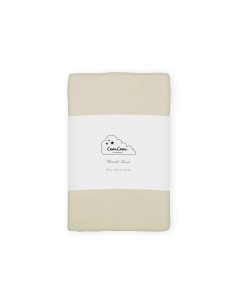 Drap housse coton biologique Praline 60x120cm