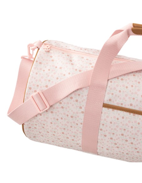 Sac weekend Rose poudré imprimé Garden Flower