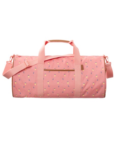 Sac weekend Rose poudré imprimé Summer Fruit