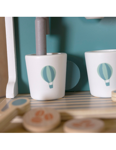 Machine à Expresso en Bois Vert - Label Label