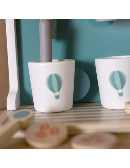 Machine à Expresso en Bois Vert - Label Label