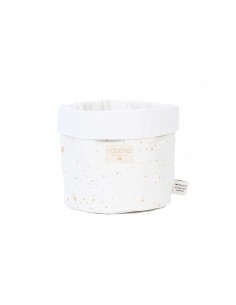 Panier de rangement écru Gold Stella - S