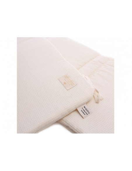 Tour de lit écru Naturel en nid d'abeille