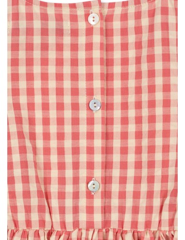 Robe d'été Kim Frill Flamingo Check