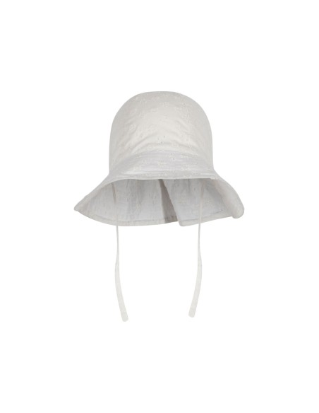 Chapeau Blanc Broderie Lacey