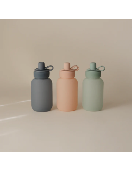 Lot de 2 Gourdes à compotes / purées Réutilisables en Silicone Blush - Mushie