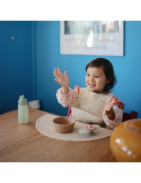 Bavoir souple en silicone Mushie Cerfs Volants