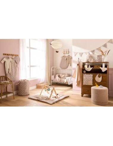 Pyjama à col avec pieds Velours Beige Afternoon...