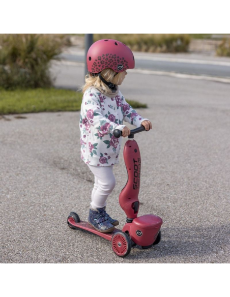 Porteur 2 en 1 évolutif en trottinette 1 à 5 ans Beige Wildcat avec rangement