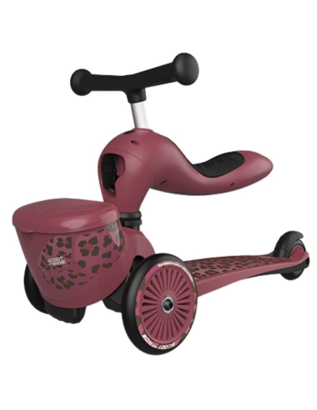 Porteur 2 en 1 évolutif en trottinette 1 à 5 ans Beige Wildcat avec rangement