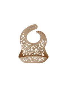 Bavoir souple en silicone Zakuw - Pois de Senteur