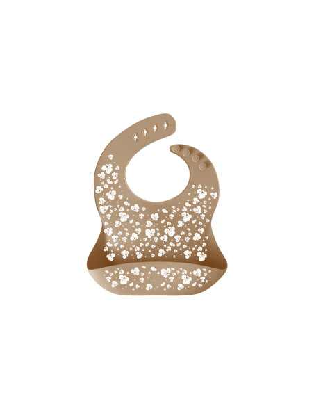 Bavoir souple en silicone Zakuw - Pois de Senteur