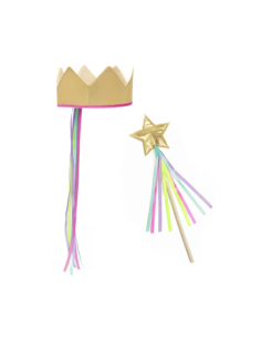 Set Baguette Magique et sa Couronne Dorée - Ratatam