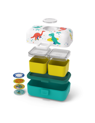 Boîte à Goûter MB Trésor MonBento Bleu Dino