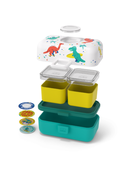 Boîte à Goûter MB Trésor MonBento Bleu Dino