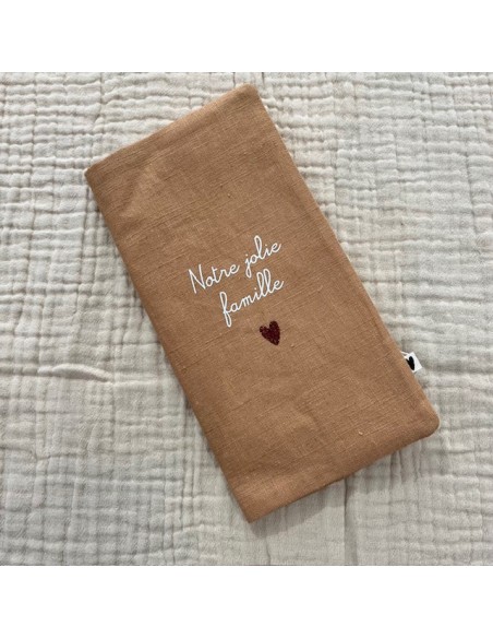 Protège Livret de Famille - Lin Camel - Notre Jolie Famille