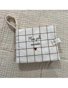 Album photo en Tissu - Gaze à Carreaux - Mon Joli Monde