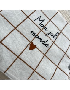 Album photo en Tissu - Gaze à Carreaux - Mon Joli Monde 2