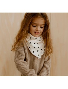 Foulards Cœurs en gaze de coton