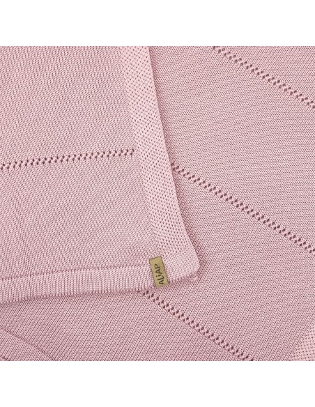 Couverture pour bébé en Bambou Ultra douce - Mauve Pink