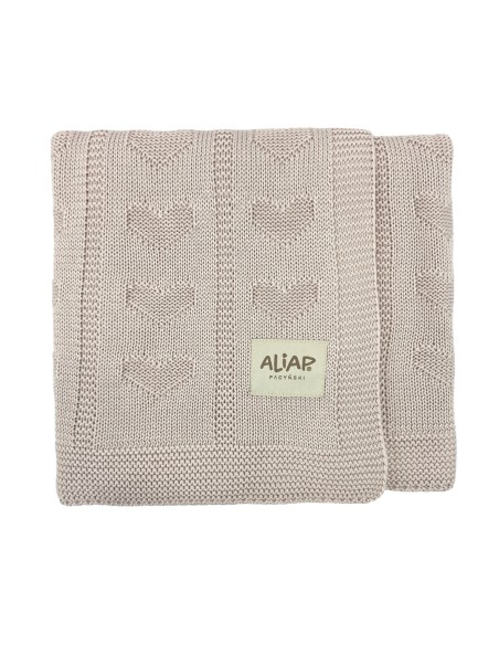 Couverture pour bébé Hearts ultra douce en Bambou - Péonie Rose