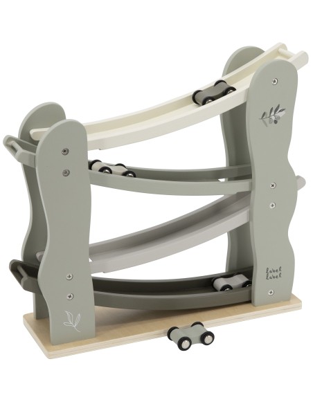 Circuit Toboggan Voiture Olive en Bois - Label Label