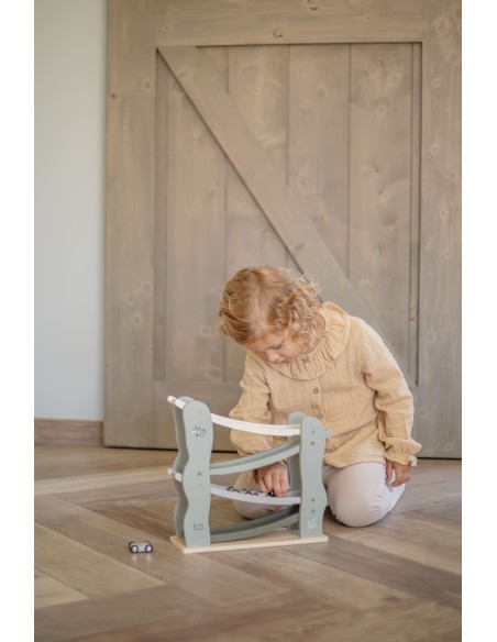 Circuit Toboggan Voiture Olive en Bois - Label Label