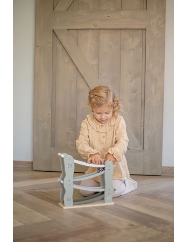 Circuit Toboggan Voiture Olive en Bois - Label...