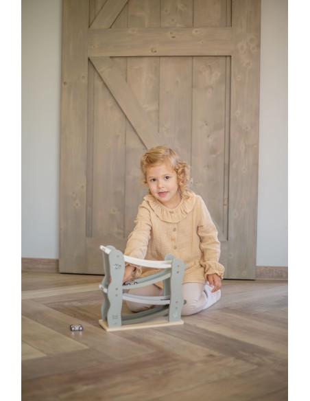 Circuit Toboggan Voiture Olive en Bois - Label Label