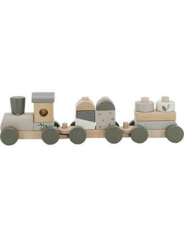 Train en Bois Empilable Olive - Label Label