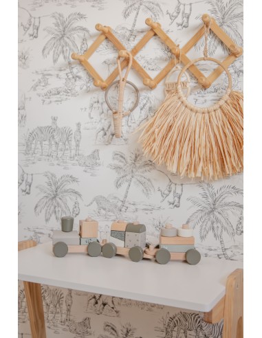 Train en Bois Empilable Olive - Label Label